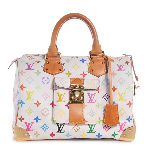 louis vuitton speedy 30 white multicolor|louis Vuitton Speedy 30 new.